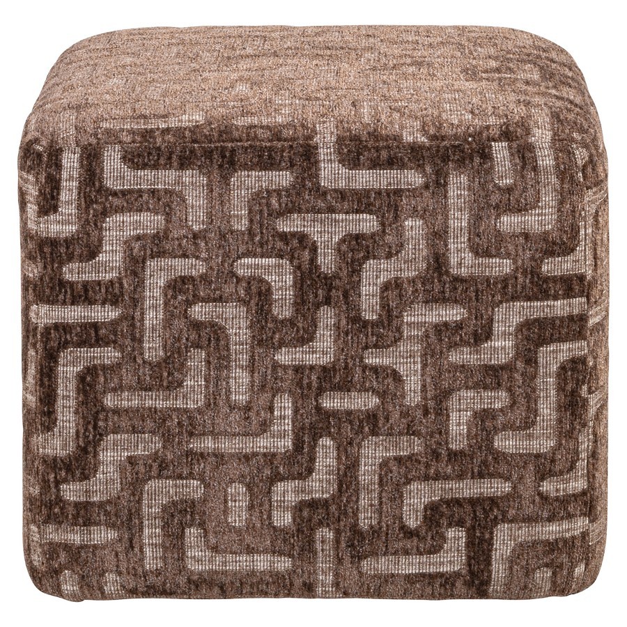 RICHMOND Interiors - 216374 Ciela puff 50 - brown labyrinth (4)