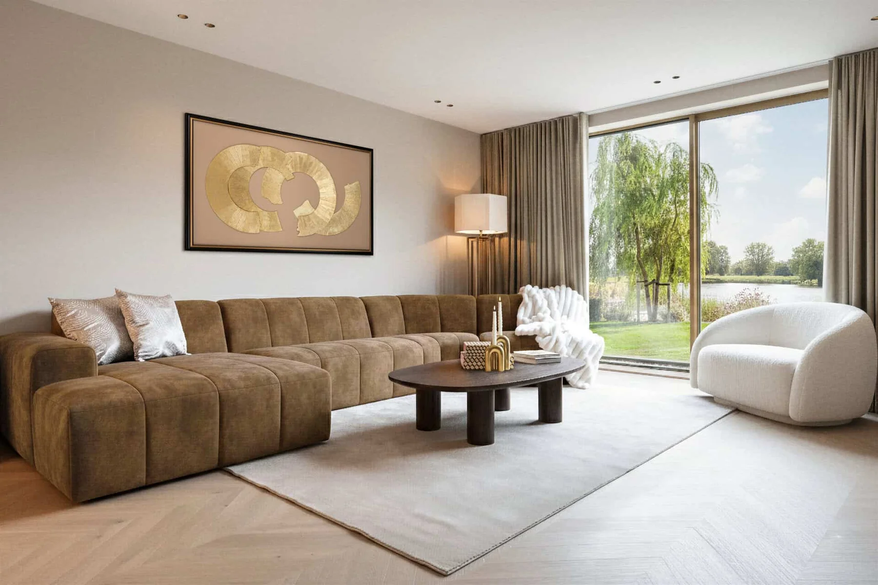 RICHMOND Interiors - MILTON SP moduláris kanapé - választható szövettel (4)