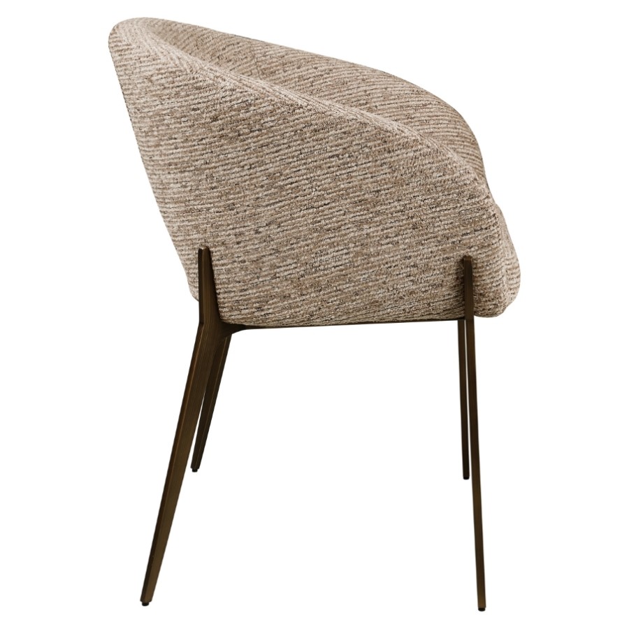 Richmond Interiors - 215450 Kenzi FR étkezőszék - mocca linear (4)