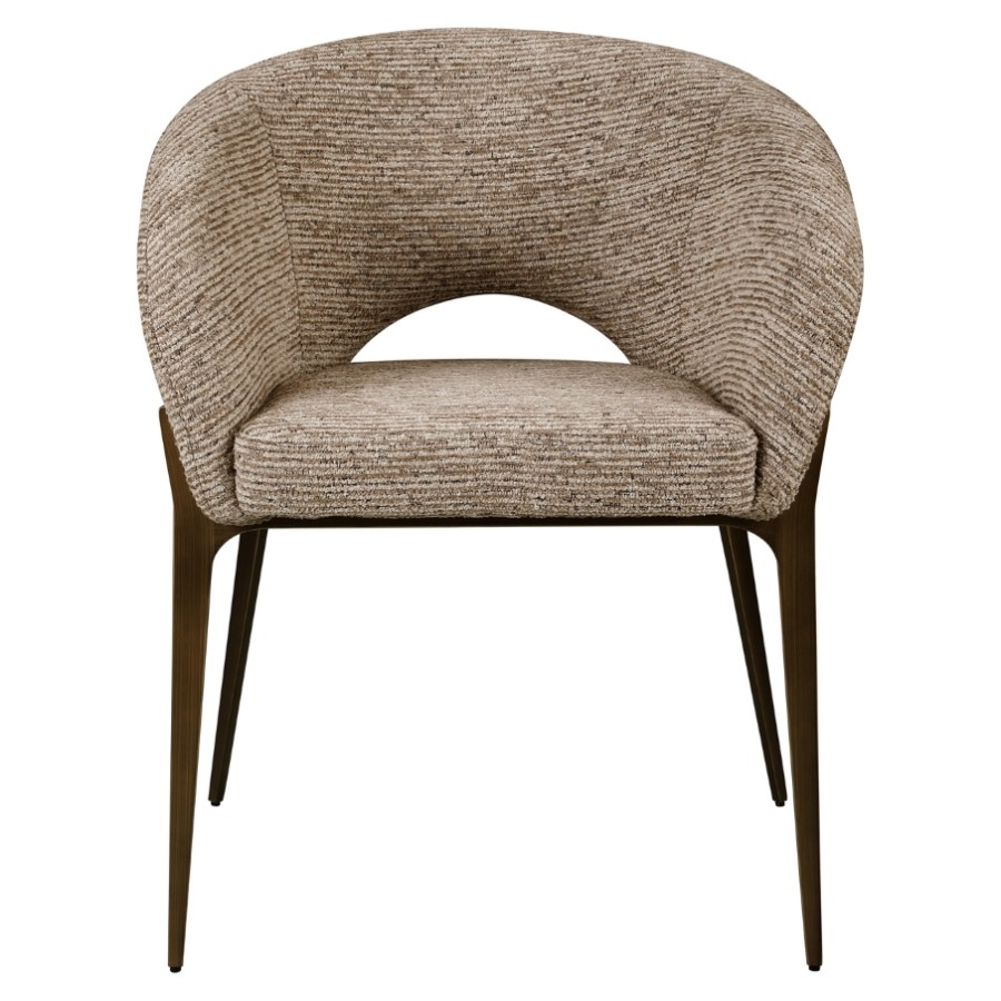 Richmond Interiors - 215450 Kenzi FR étkezőszék - mocca linear (9)