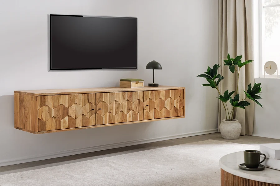 NVI - 47770 MYSTIC LIVING Acacia fali TV szekrény (3)