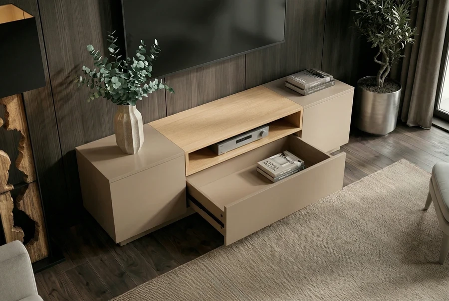 NVI - 47812 LOFT Mango TV-szekrény 160 - greige-natural (17)