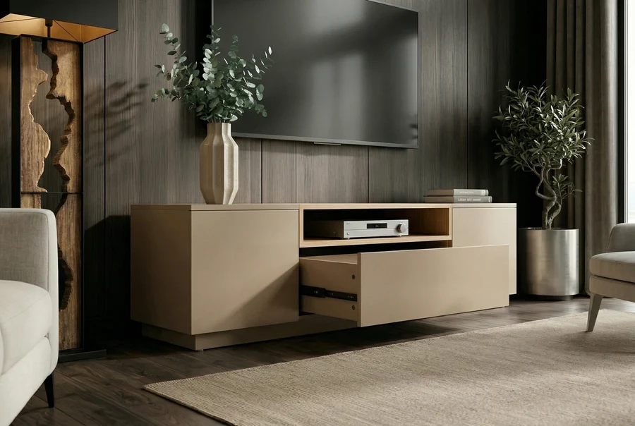 NVI - 47812 LOFT Mango TV-szekrény 160 - greige-natural (20)