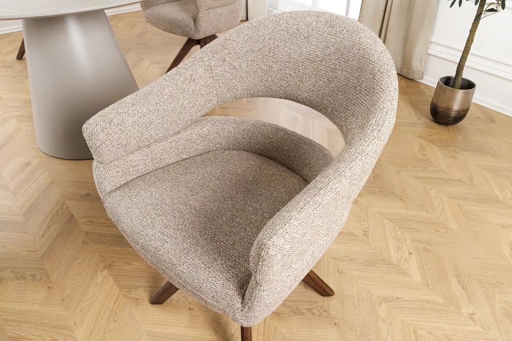 NVI - 48548 ORGANICO Walnut 180 forgó étkezőszék - beige (7)