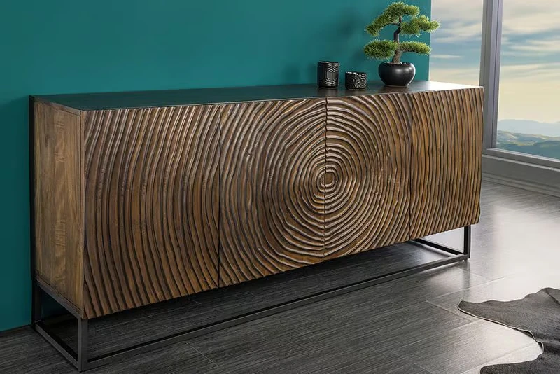 NVI - 49368 ZEN CIRCLE Mango komód 160 - brown (3)