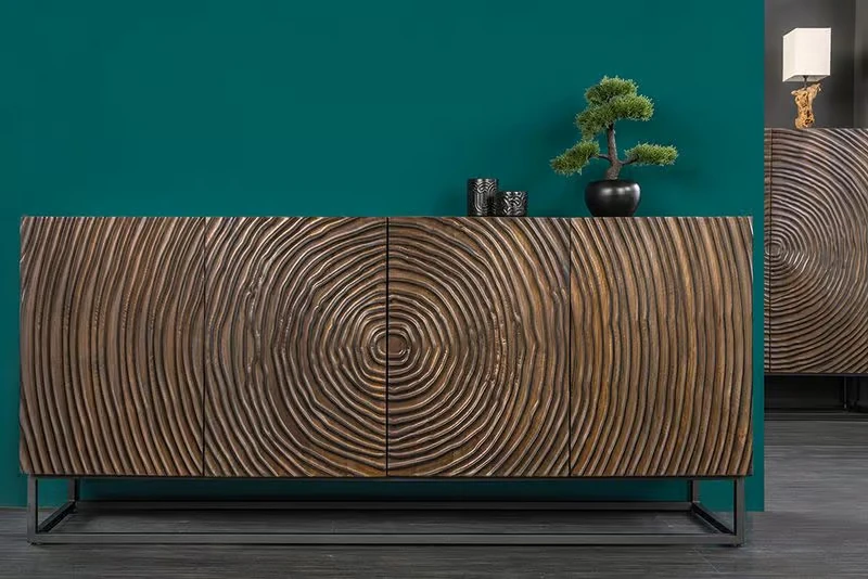 NVI - 49368 ZEN CIRCLE Mango komód 160 - brown (6)