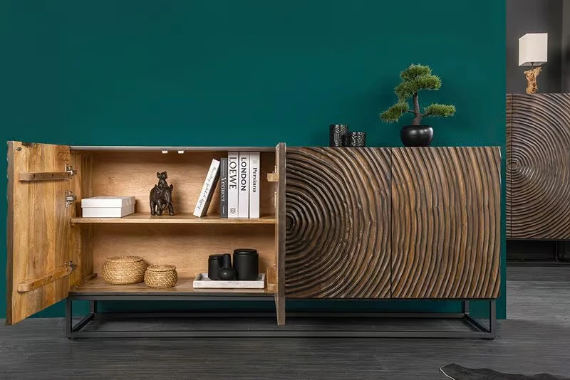 NVI - 49368 ZEN CIRCLE Mango komód 160 - brown (8)