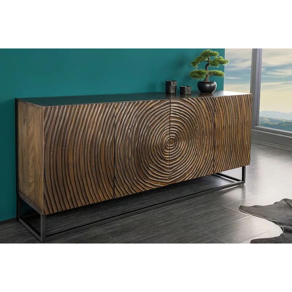 fokep_NVI - 49368 ZEN CIRCLE Mango komód 160 - brown (3)