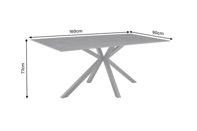 NVI - 46900+ GALAXIE STAR CERAMIC étkezőasztal 160180 - grey (2)
