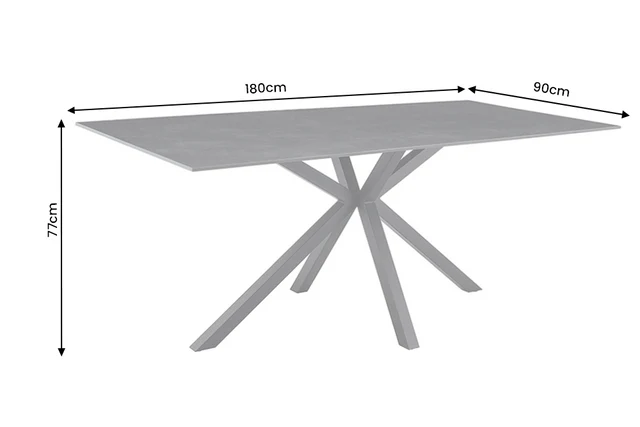 NVI - 46900+ GALAXIE STAR CERAMIC étkezőasztal 160180 - grey (5)