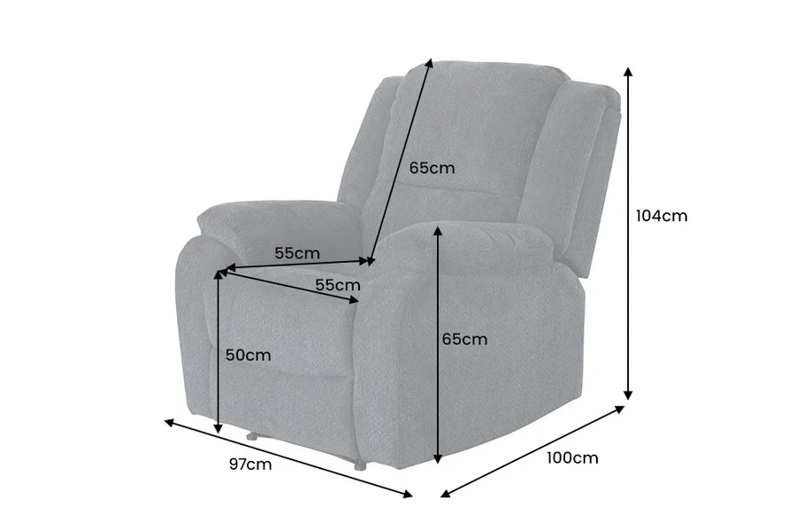 NVI - 47594 HOLLYWOOD 2 (manuális) relaxfotel - dark grey (14)