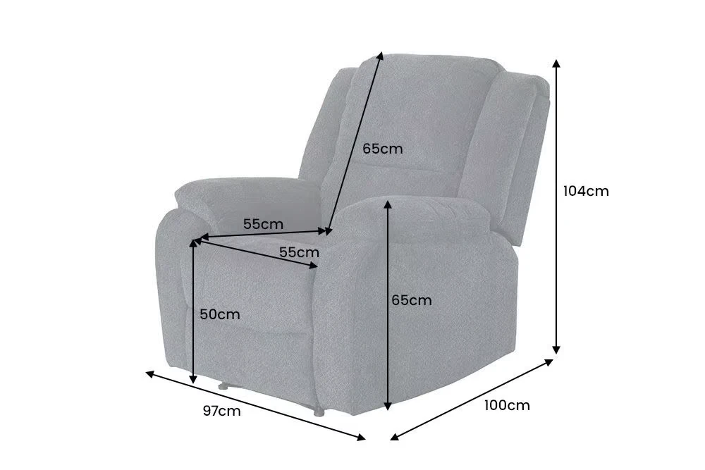 NVI - 47594 HOLLYWOOD 2 (manuális) relaxfotel - dark grey (2)
