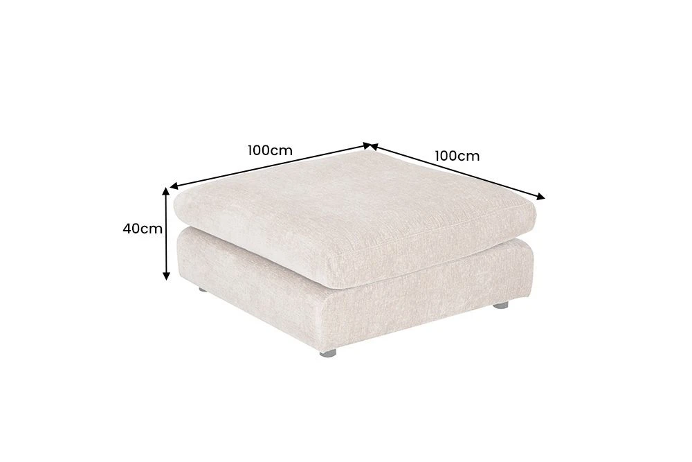 NVI - 48155 SOHO (opc. puffal) kanapé 260 - beige chenille (9)