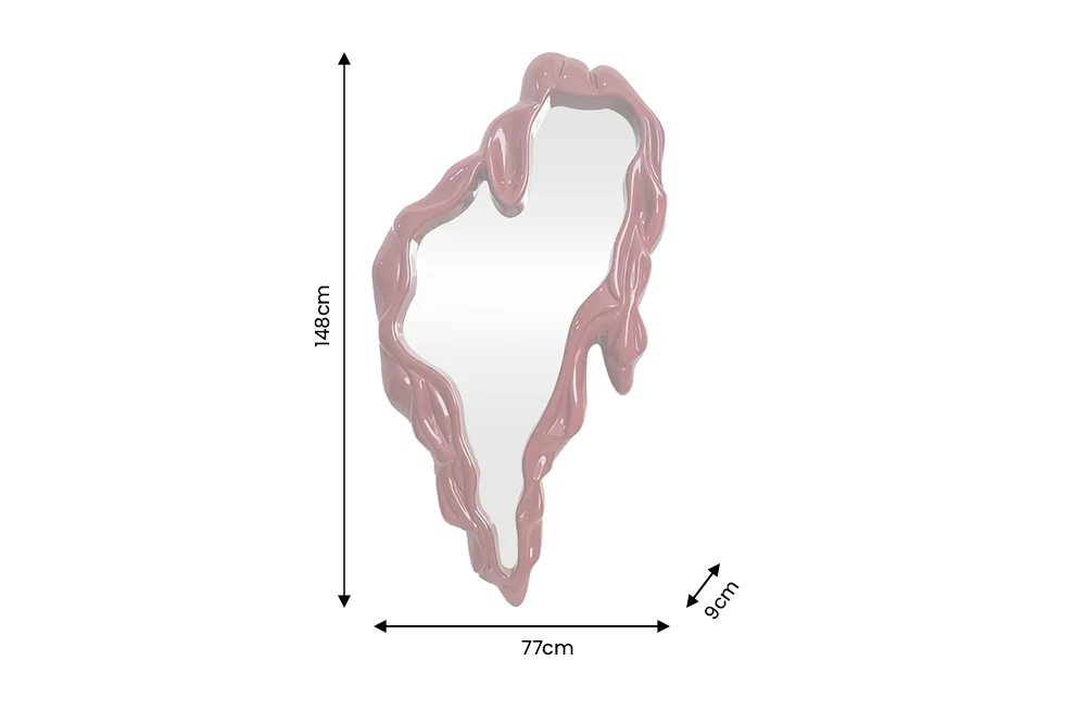 NVI - 48183 FLUIDUM tükör 150 - red (10)