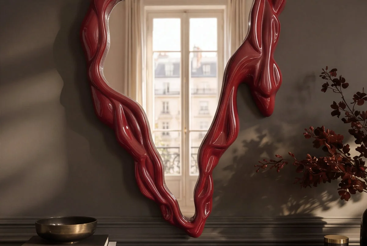 NVI - 48183 FLUIDUM tükör 150 - red (6)