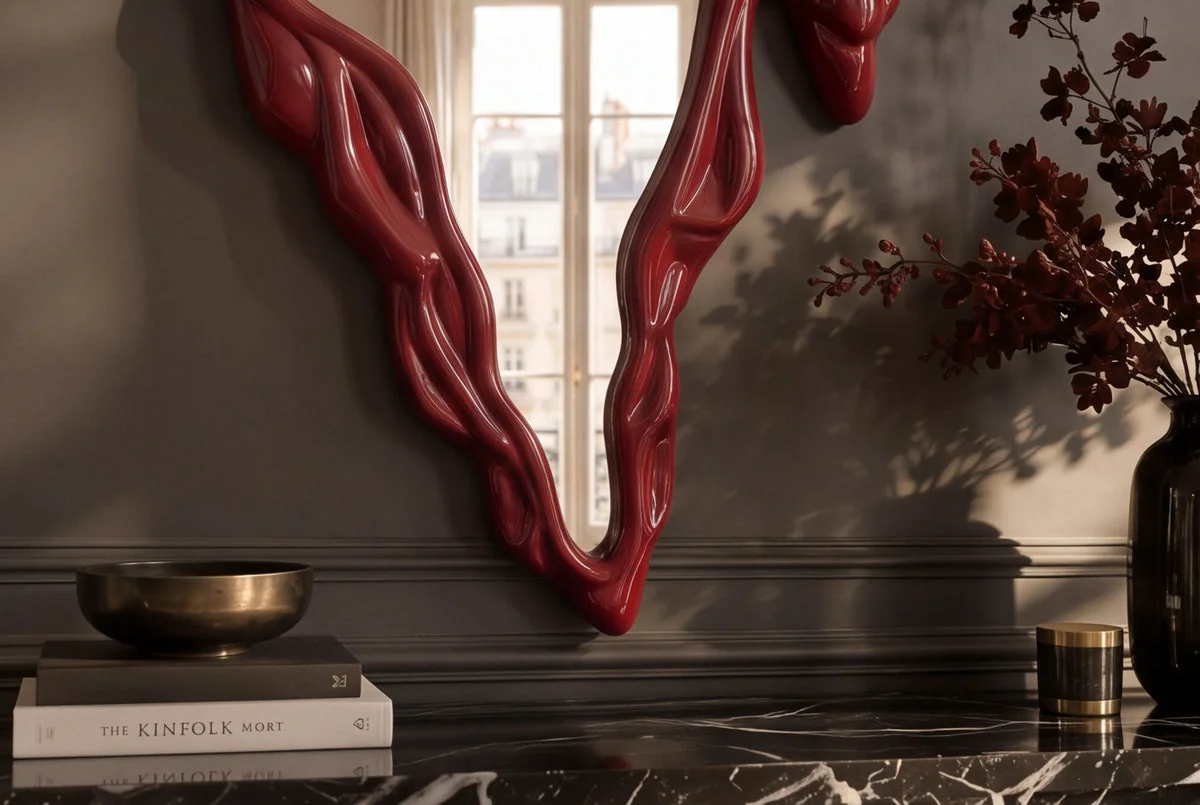 NVI - 48183 FLUIDUM tükör 150 - red (7)