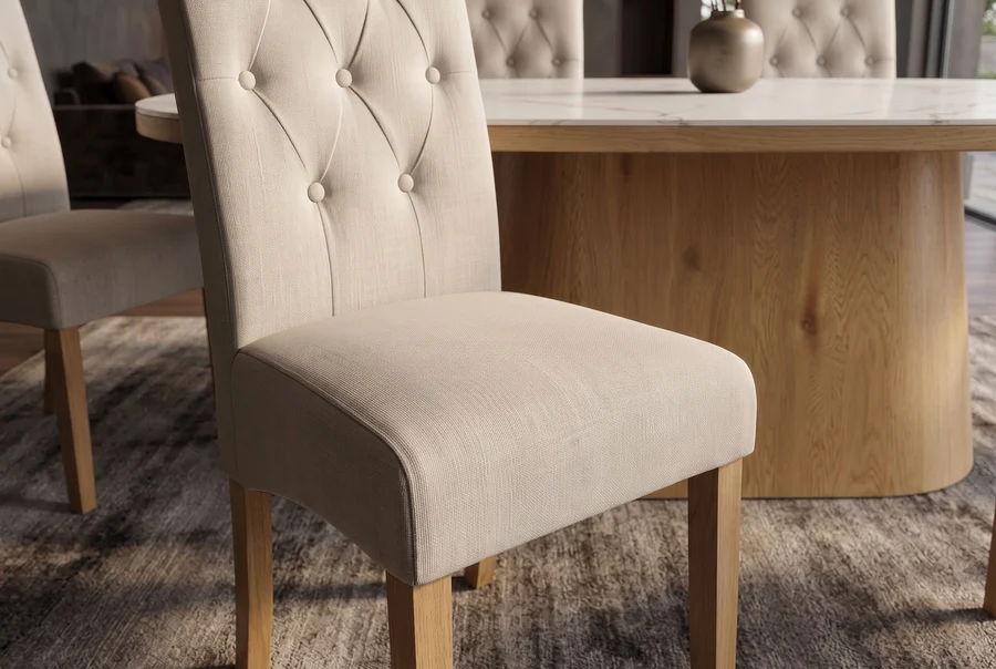 NVI - 48356 CASA 10 étkezőszék - woven beige (5)