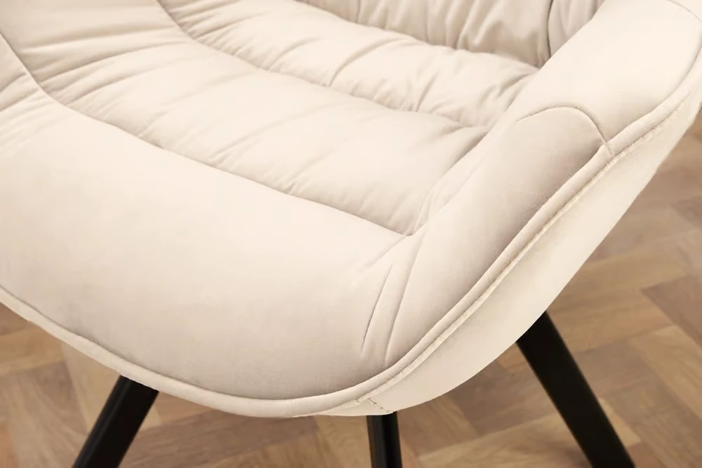 NVI - 48434 DUTCH 1 180 forgó étkezőszék - champagne beige velvet (8)