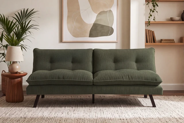 NVI - 48470 COCOONING Mini (ágyazható) kanapé 190 - green cord (5)