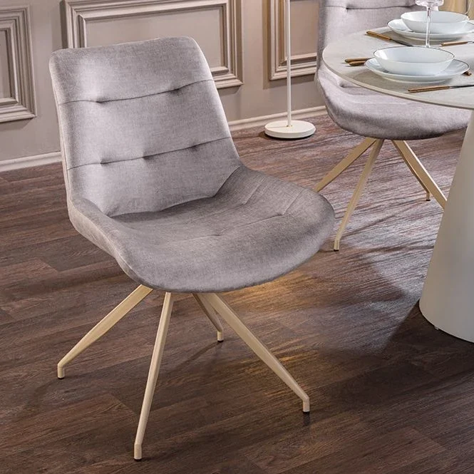 NVI - 48608 DINANI étkezőszék - taupe velvet (6)