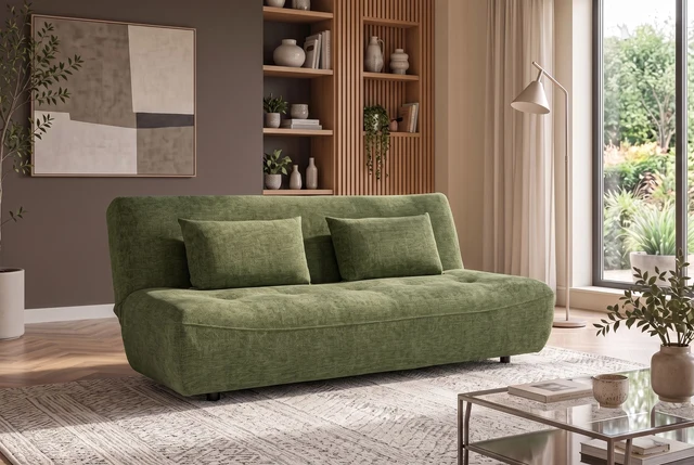 NVI - 48663 ELYPSE Mini (ágyazható) kanapé 200 - green chenille (3)