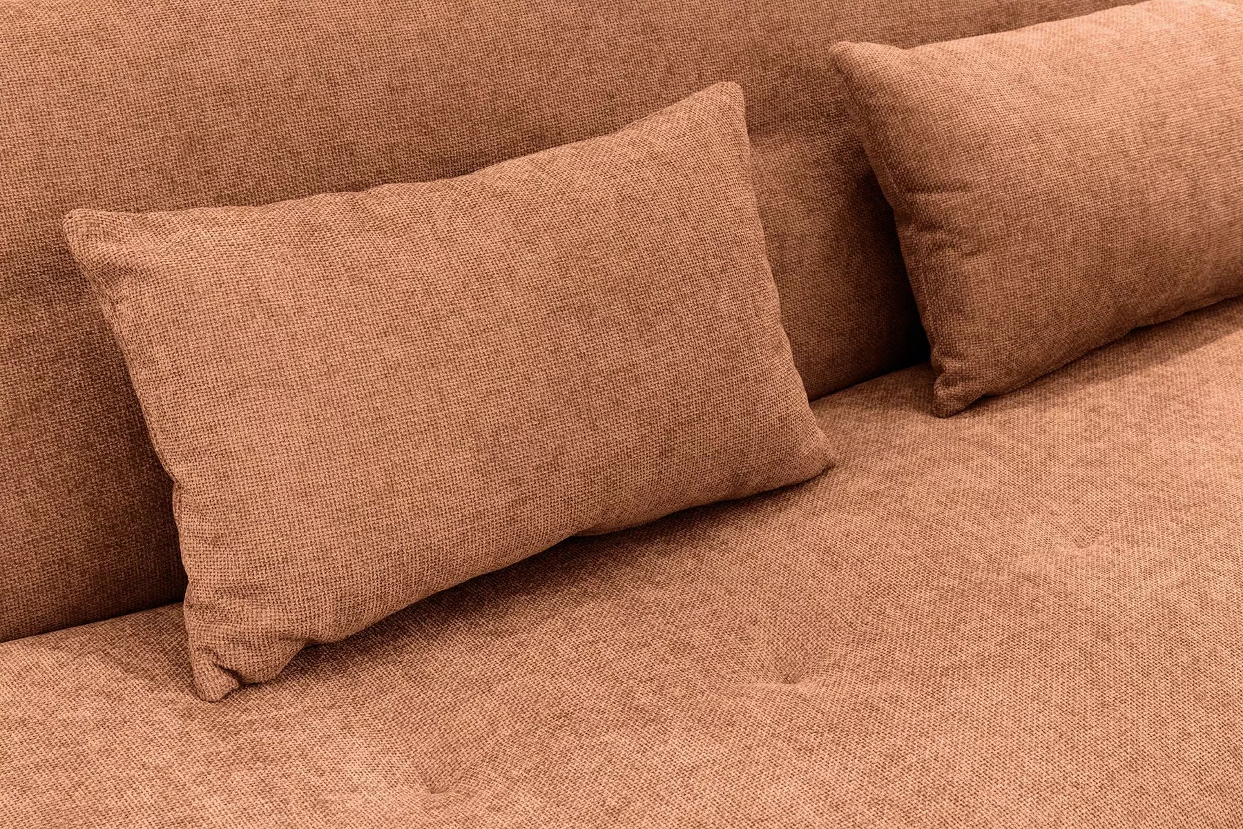 NVI - 48664 ELYPSE Mini (ágyazható) kanapé 200 - rust brown chenille (4)