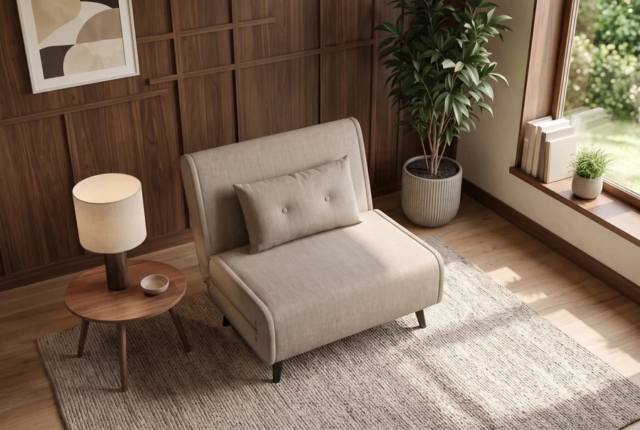 NVI - 48803 SMART MULTIFUNCTION (ágyazható) fotel - champagne velvet (7)