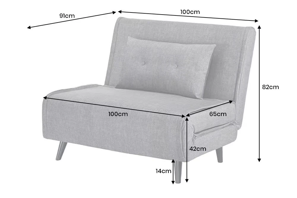 NVI - 48806 SMART MULTIFUNCTION (ágyazható) fotel - grey velvet (2)