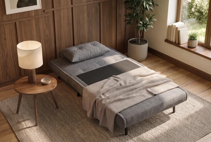 NVI - 48806 SMART MULTIFUNCTION (ágyazható) fotel - grey velvet (7)