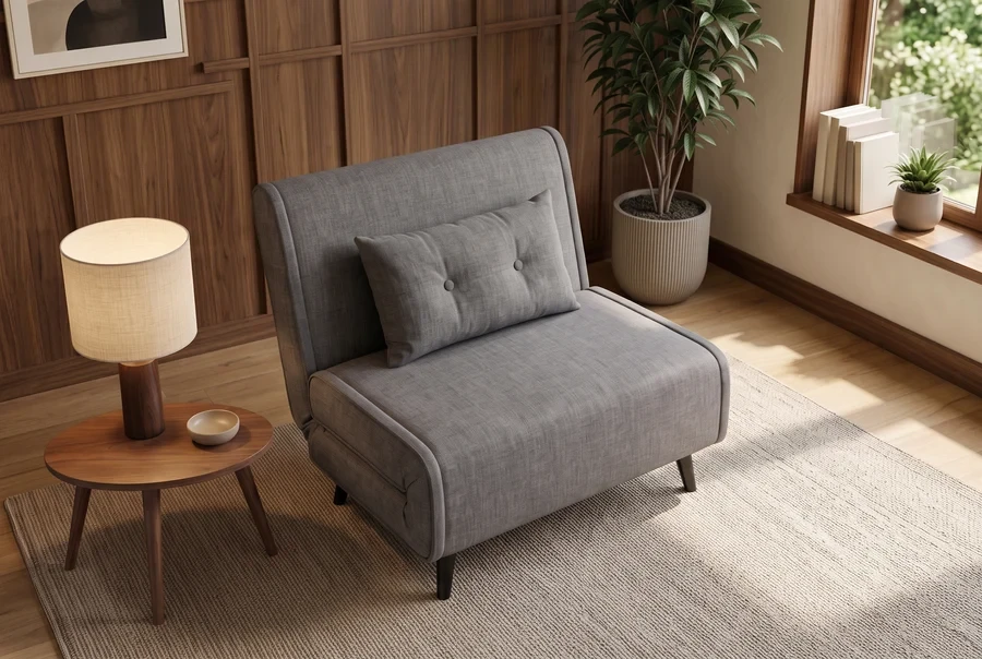 NVI - 48806 SMART MULTIFUNCTION (ágyazható) fotel - grey velvet (8)