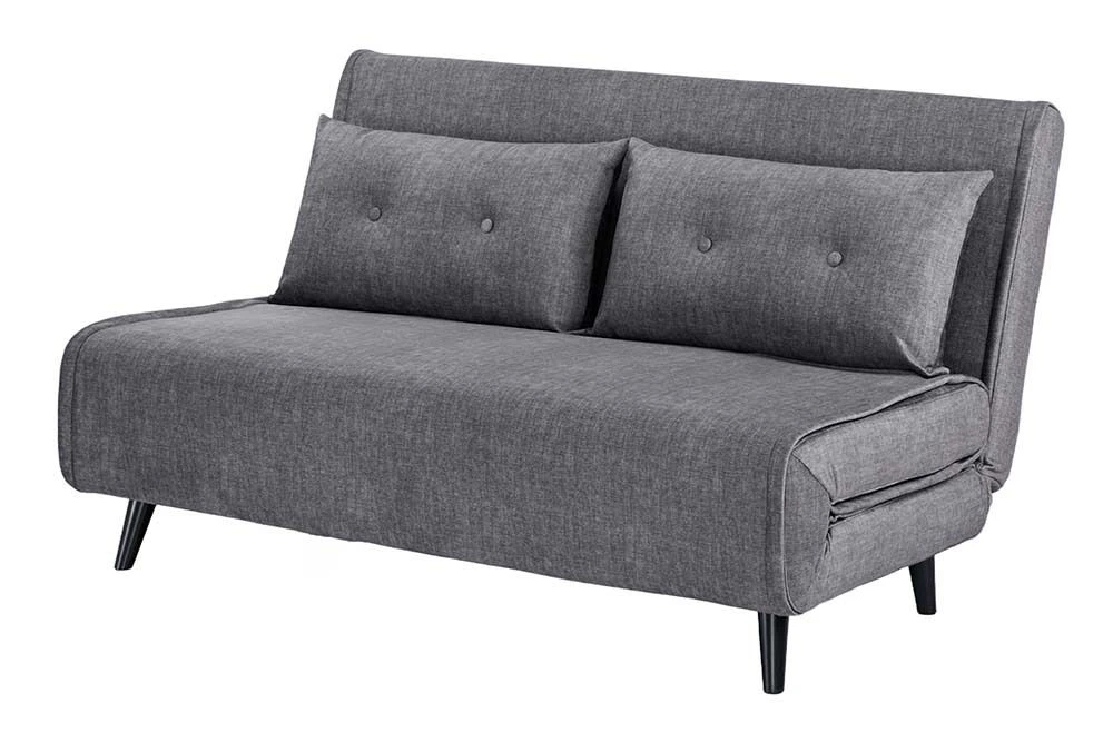 NVI - 48810 SMART MINI (ágyazható) kanapé 140 - grey velvet (1)