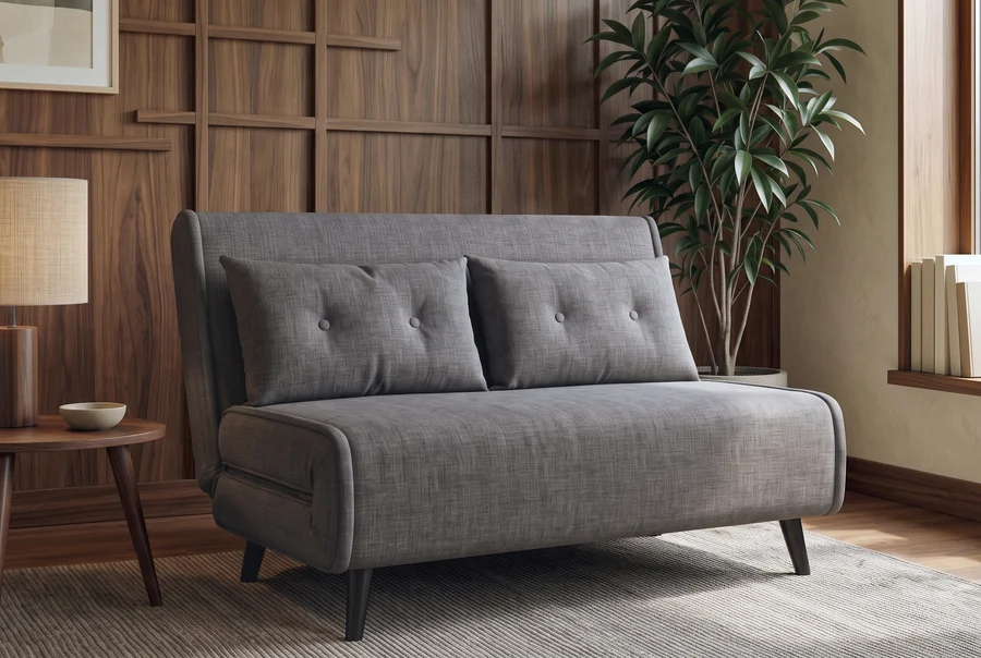 NVI - 48810 SMART MINI (ágyazható) kanapé 140 - grey velvet (13)