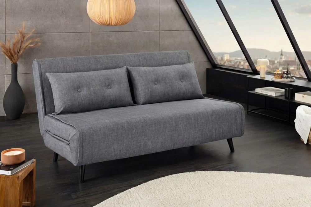 NVI - 48810 SMART MINI (ágyazható) kanapé 140 - grey velvet (3)
