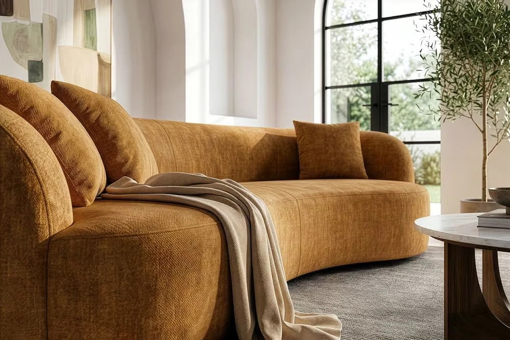 NVI - 49131 ATELIER kanapé 230 - mustard velvet (5)