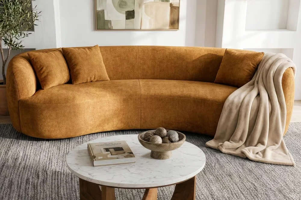 NVI - 49131 ATELIER kanapé 230 - mustard velvet (7)