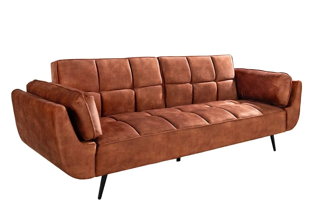 NVI - 49248 BOUTIQUE (ágyazható) kanapé 210 - rust brown velvet (2)