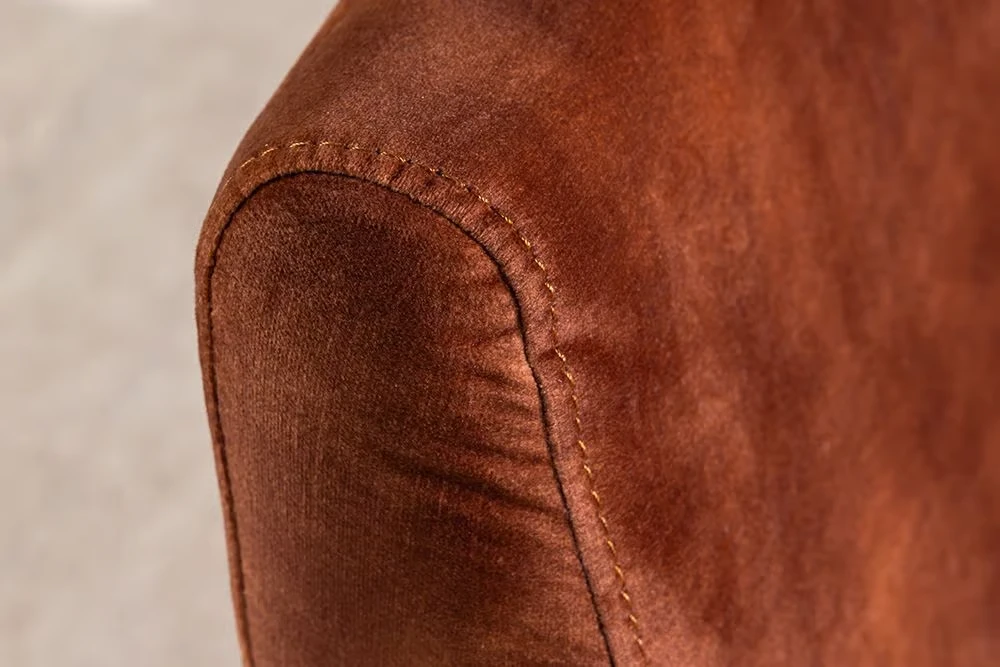 NVI - 49248 BOUTIQUE (ágyazható) kanapé 210 - rust brown velvet (9)