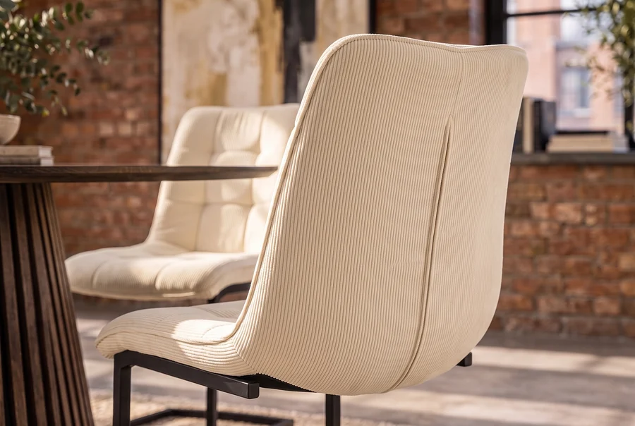 NVI - 49342 MIAMI étkezőszék - cord beige (8)