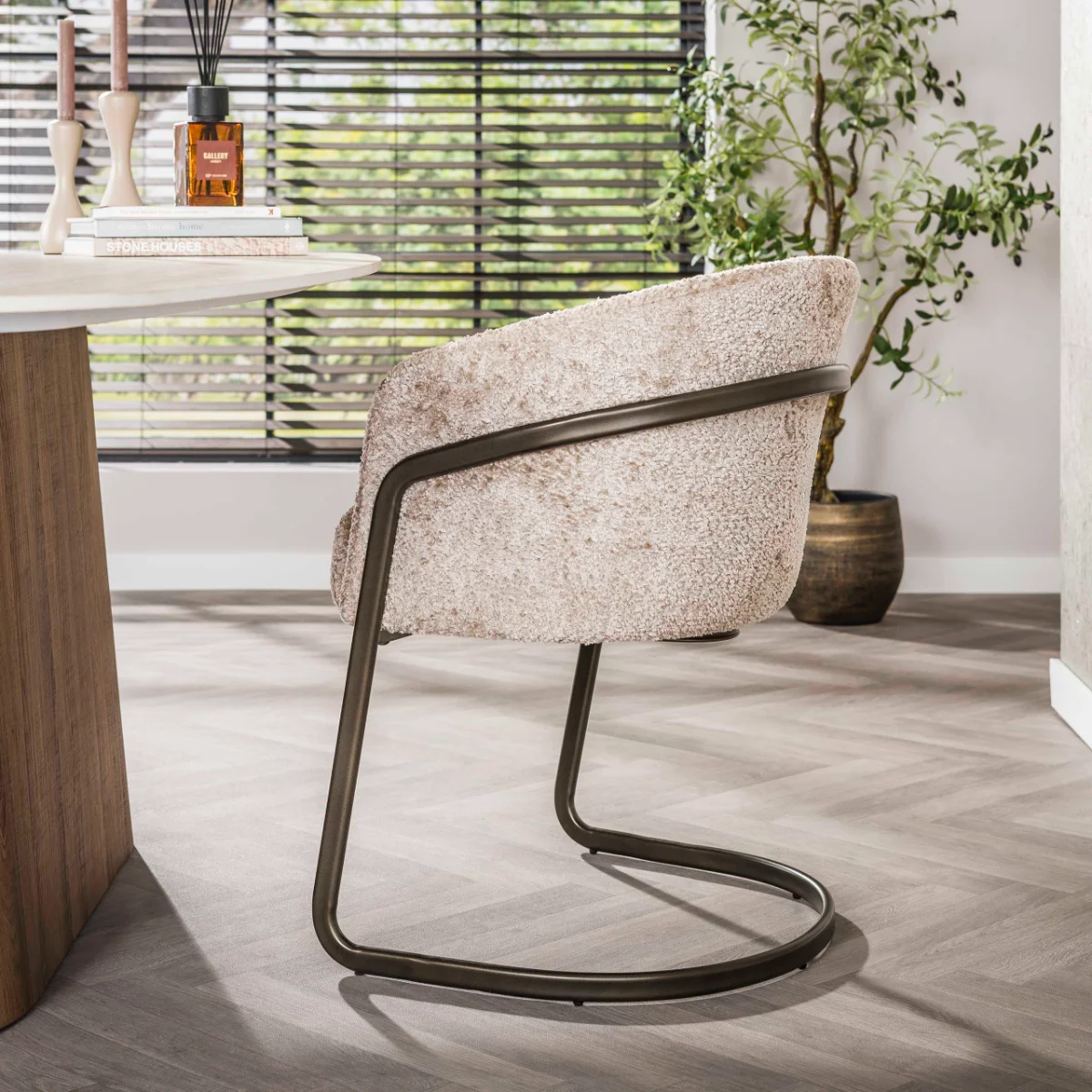 ZJL - 490054A SWAYRO Brown étkezőszék - alura sand (2)