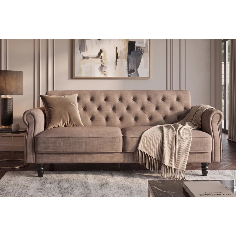 fokep_NVI - 48986 MAISON BELLE (ágyazható) kanapé 220 - greige velvet (4)